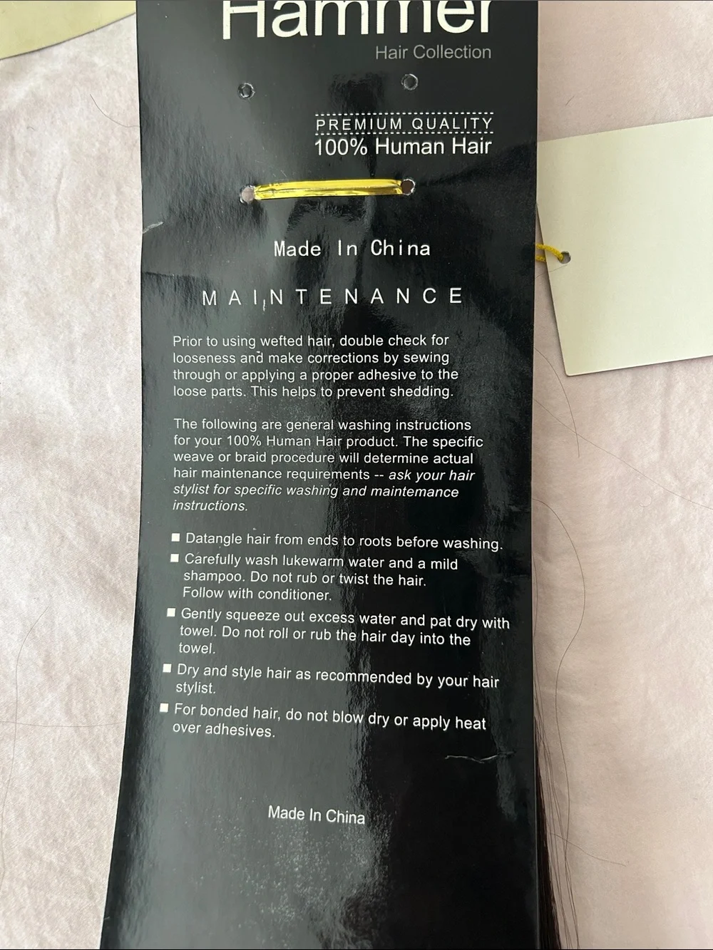 Hammer Hair Collection 18” Bulk 100% Human Hair Color 2 Brown (3 packs)